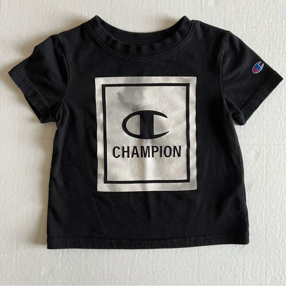 Champion Black & White Short Sleeve Toddler Size 2T